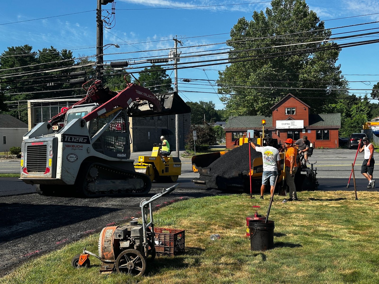 Commercial parking lot paving on Central Ave, Colonie NY